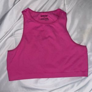 pink garage tank top
